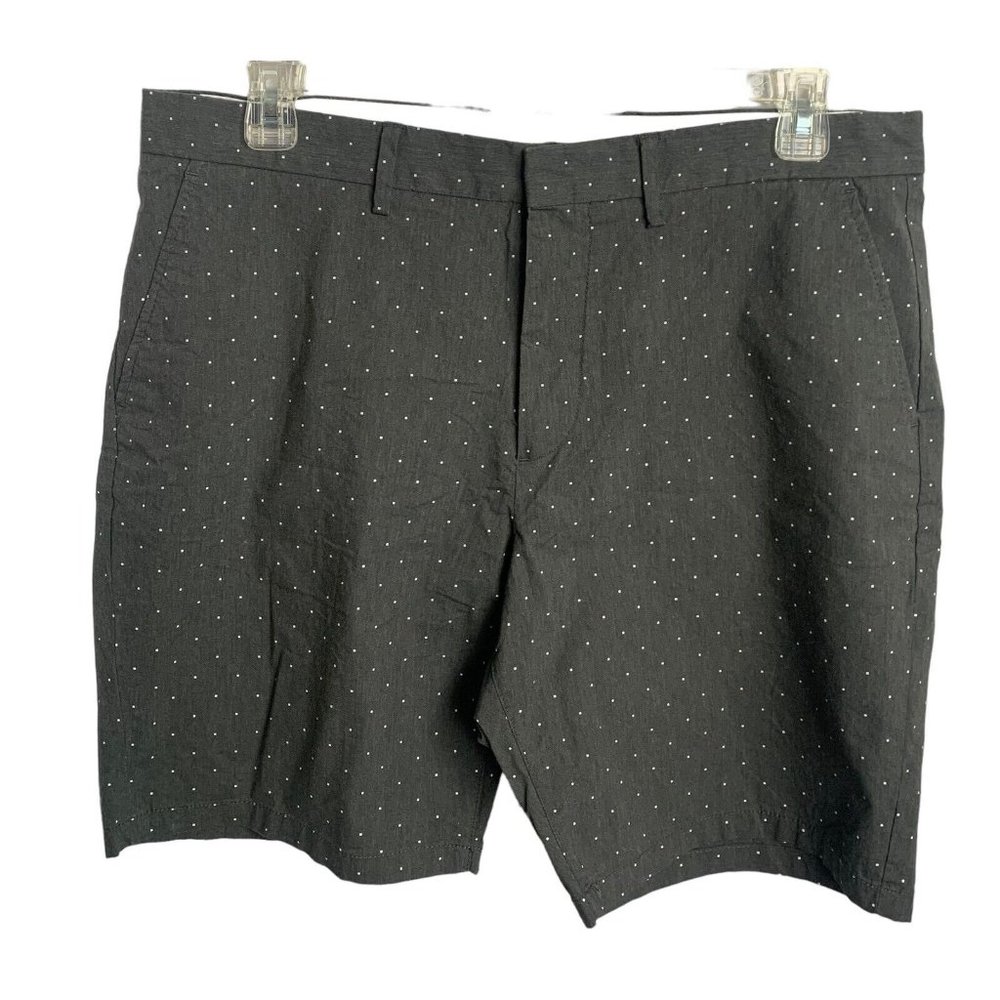 Old Navy Men’s Size 36 Shorts Slim Fit Dark Gray Polka Dot Casual Twill Golf
